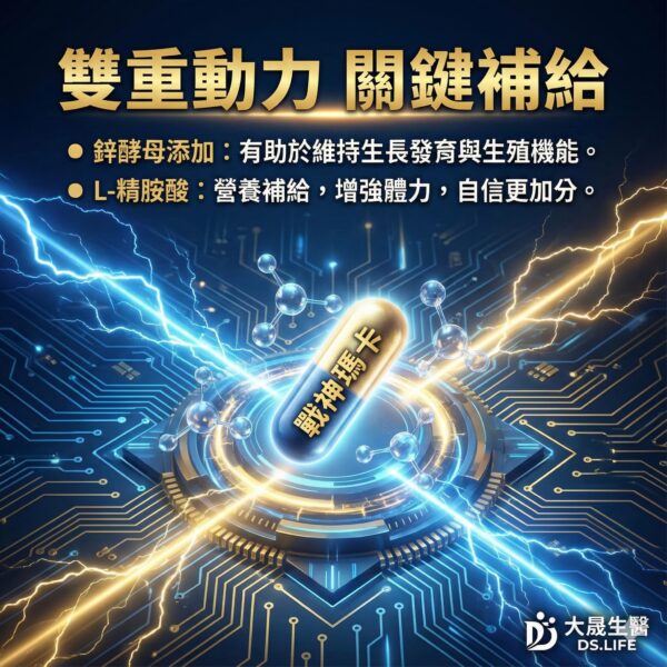 🔥 大晟生醫｜戰神瑪卡精神膠囊｜黑瑪卡+精胺酸+鋅 🔥 【能量在線 ‧ 頂級秘魯黑瑪卡 ‧ 滋補強身 ‧ 喚醒原生力】